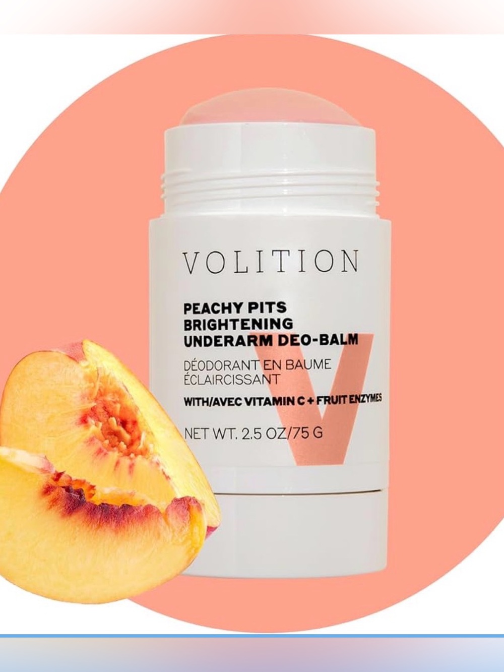 NWT Volition Peachy Pits Brightening Underarm Deo-Balm - THE VIRAL DEODORANT